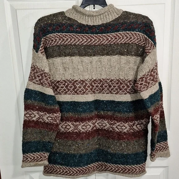 Vintage True Mark wool blend pullover long sleeve v-neck sweater - M - Picture 5 of 8